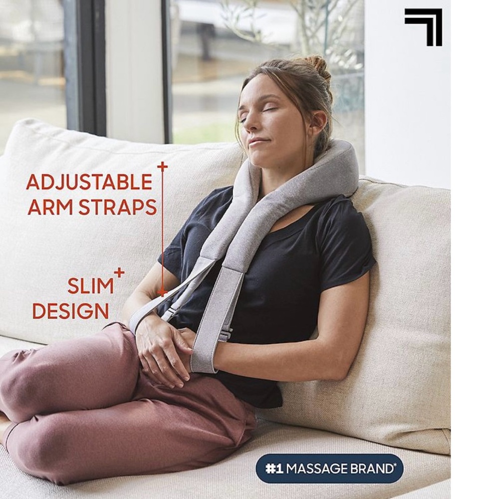 Sharper Image RealTouch Heated Shiatsu Neck Massager 🆕